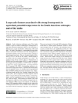 Large scale features associated with strong frontogenesis in