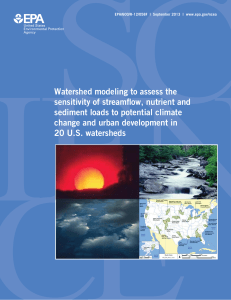 Watershed Modeling to Assess the Sensitivity of Streamflow