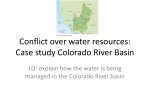 Conflict over water resources: case study Colorado River Basin
