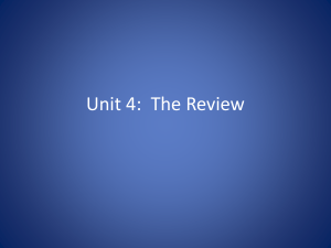 Unit 4 Review