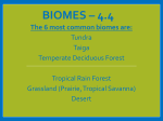 Land Biomes - Brookville Local Schools