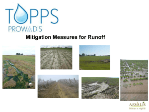 Mitigation Measures for Runoff - TOPPS