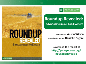 Glyphosate and Cancer