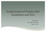 Employment of People with Disabilities and DHS