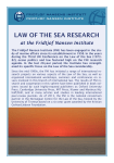 law of the sea research - Fridtjof Nansen Institute
