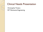 Chris Troiano`s Clinical Needs Assessment