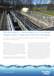 the solution for municipal Waste Water Treatment Plant of