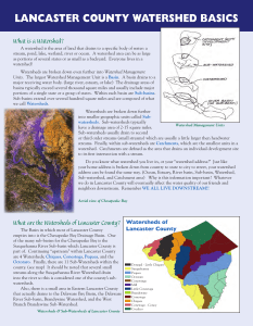 lancaster county watershed basics