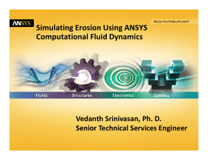 Simulating Erosion Using ANSYS