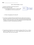 Name: Electric Fields and Dipoles – Practice 1. The electric field