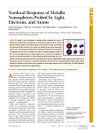 Nonlocal Response of Metallic Nanospheres Probed by Light