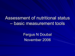 Assessment of nutritional status – basic measurement tools