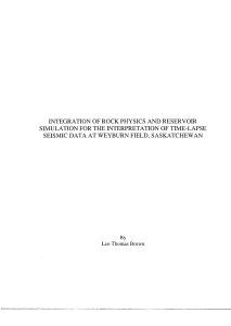 integration of rock physics and reservoir simulation for the
