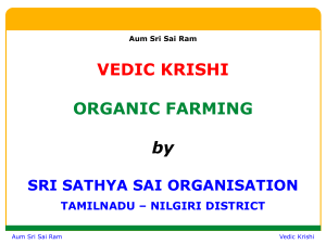 `Vedic Krishi` Presentation on Organic Farming