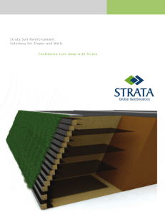 Strata Soil Reinforcement Solutions for Slopes and Walls