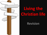 Living the Christian life