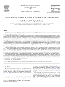 Motor learning in man: A review of functional and clinical studies