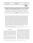 Transient responses to increasing CO2 and climate change in an