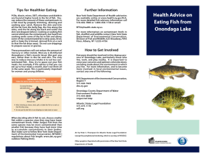Health Advice on Eating Fish from Onondaga Lake