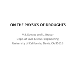 On the physics of droughts presentation