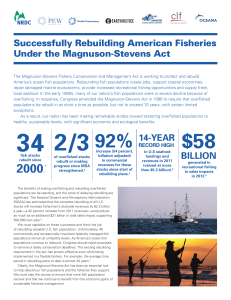 NRDC: Successfully Rebuilding American Fisheries Under the