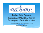 ASPE Pure Water Treatment EDI - MBDI Comparison Training