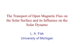 The Transport of Open Magnetic Flux on the Solar Surface and its