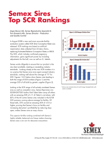 Semex Sires Top SCR Rankings