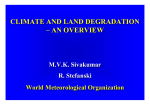 climate and land degradation - The World AgroMeteorological