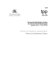 Capital Structure Policy for Government Businesses