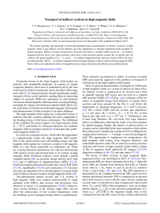 Transport of indirect excitons in high magnetic fields