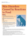 Skin Disorders Caused by Reactions to Food