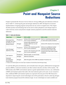 Chapter 5: Point and Nonpoint Source Reductions