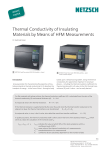 Thermal Conductivity of Insulating Materials by