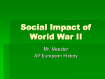 Social Impact of World War II