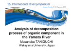 Analysis of decomposition process of organic component in the