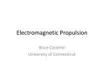 Electromagnetic Propulsion - University of Connecticut