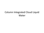Column Integrated Cloud Liquid Water