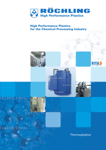 High Performance Plastics for the Chemical Processing Industry