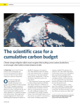 The scientific case for a cumulative carbon budget