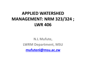 applied watershed management
