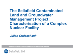 The Sellafield Contaminated Land and Groundwater Management