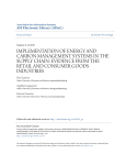 implementation of energy and carbon management systems in the