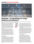 Blockchain – an opportunity for energy producers and