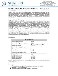 Plant/Fungi Total RNA Purification 96-Well Kit