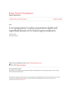 Low temperature London penetration depth and superfluid density