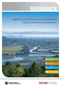 Repairing and rebuilding houses affected by the Canterbury