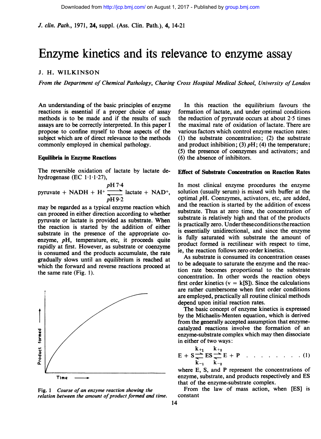 Enzyme Kinetics And Its Relevance To Enzyme Assay - 