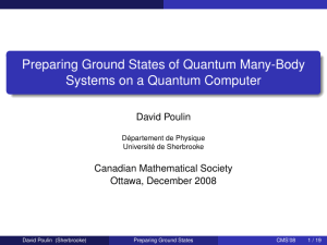 Preparing Ground States of Quantum Many