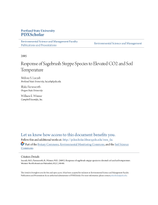 Response of Sagebrush Steppe Species to Elevated